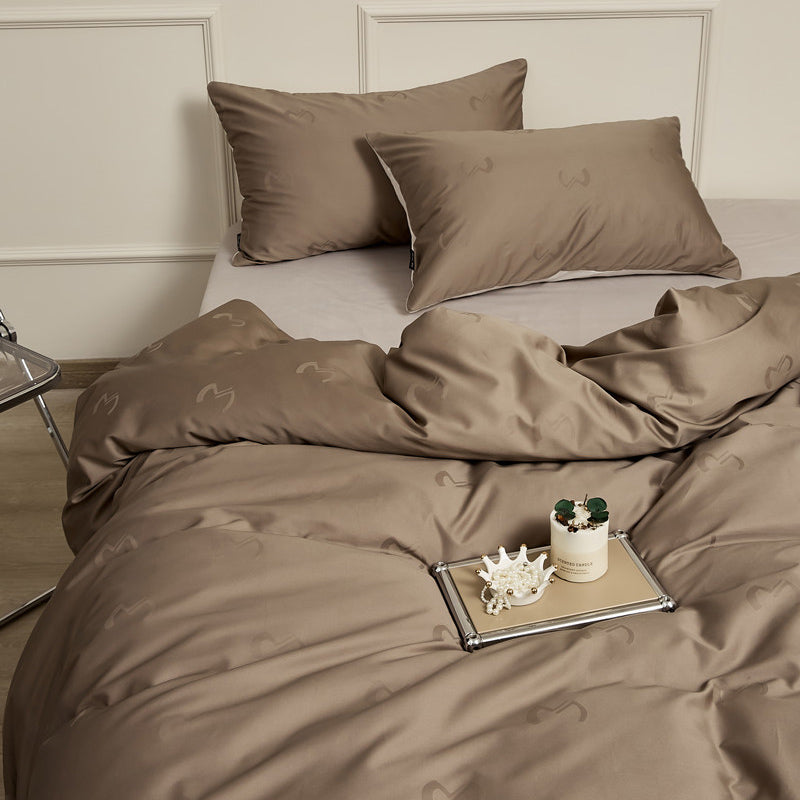 8color glossy velor bedlinen set