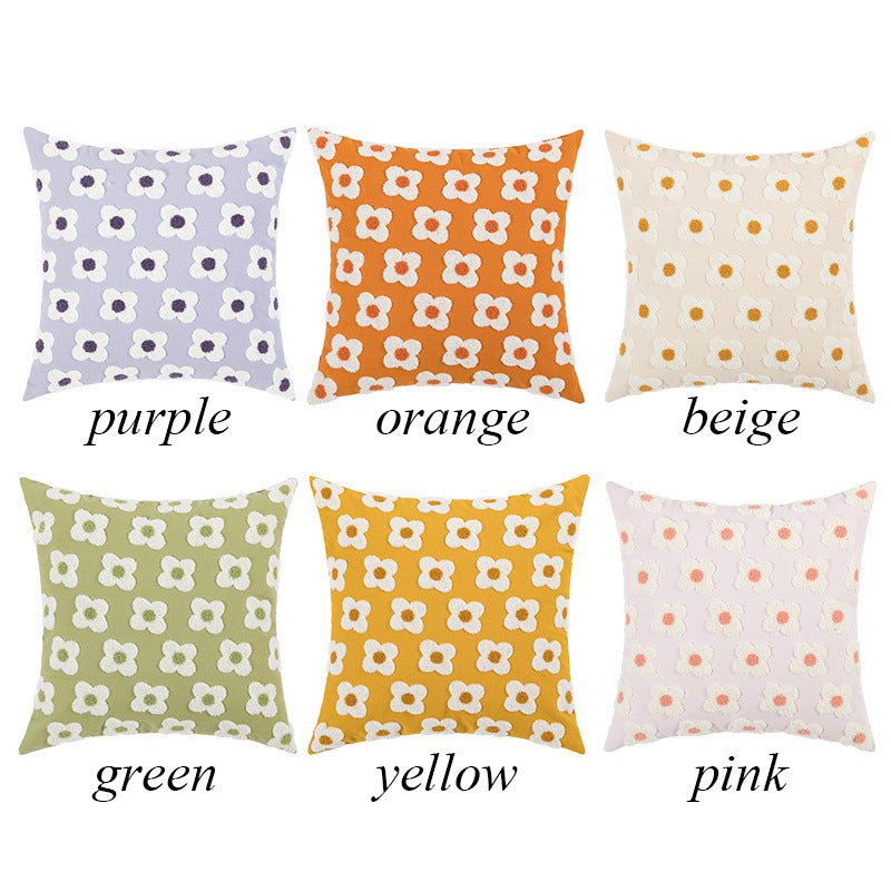 6color boa flower cushion
