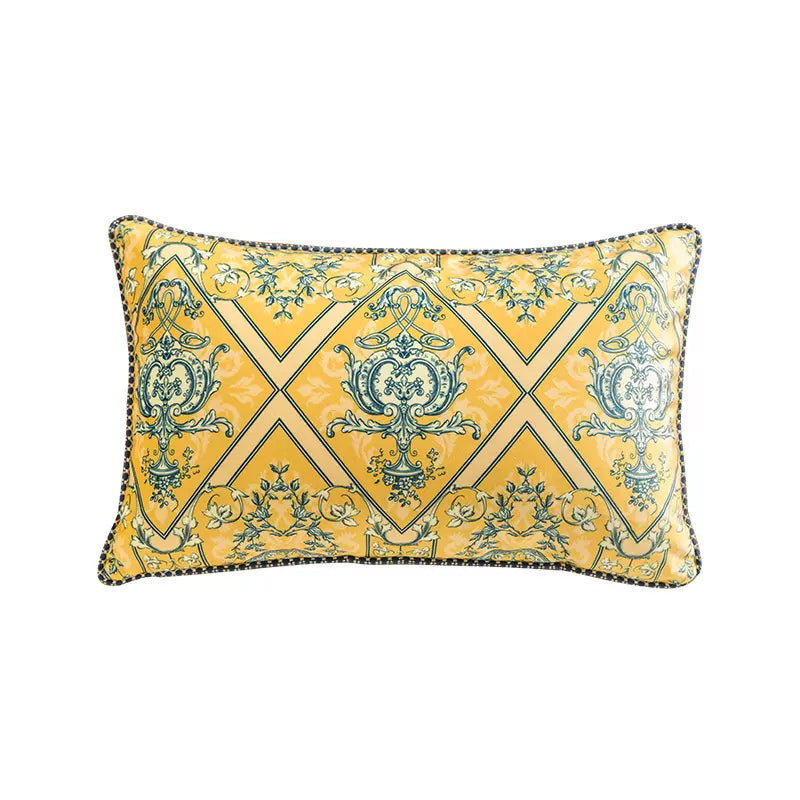 6design european rose art square cushion