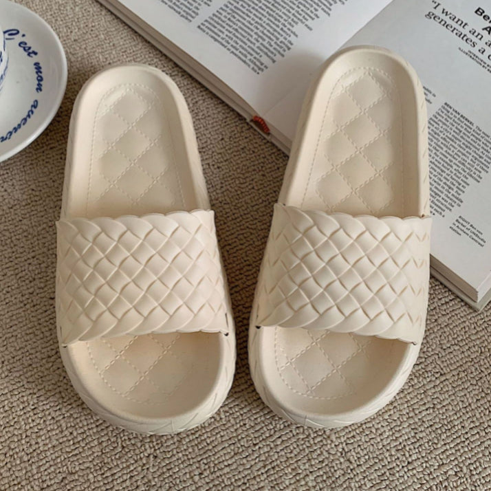 4color weaving rubber roomshoes