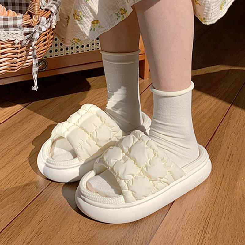 9color quilted down roomshoes