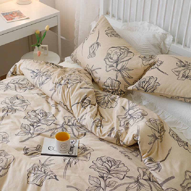 2color simple flower bedlinen set