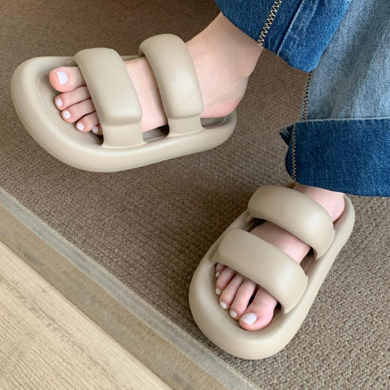 3color belt silicon room shoes