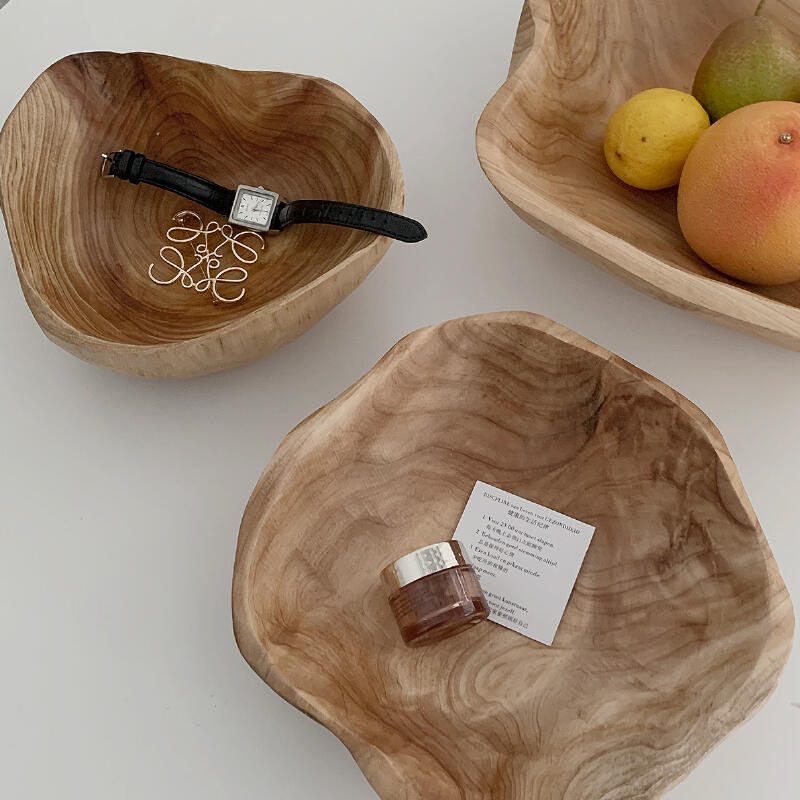 wave wood tray