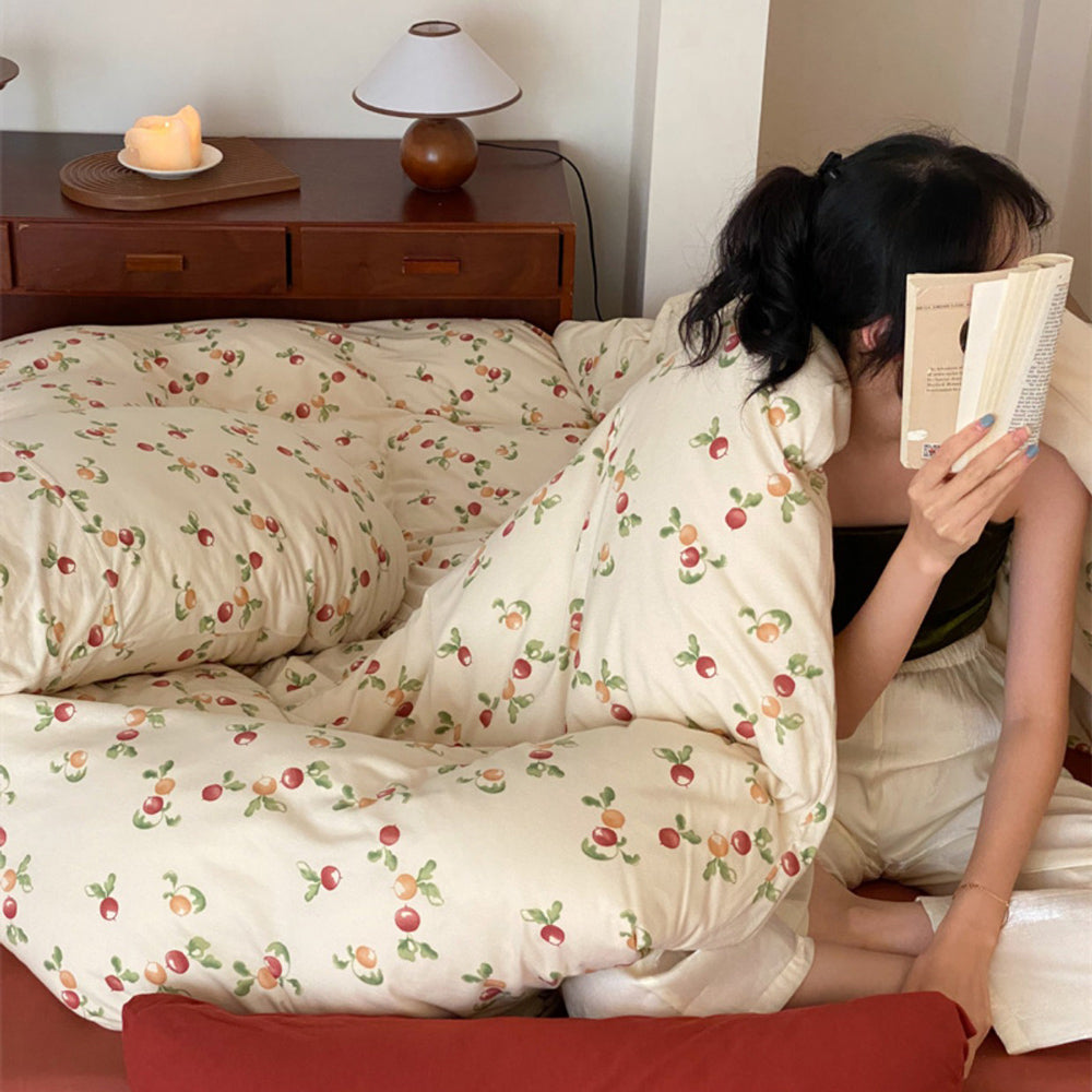 4design natural print bedlinen set