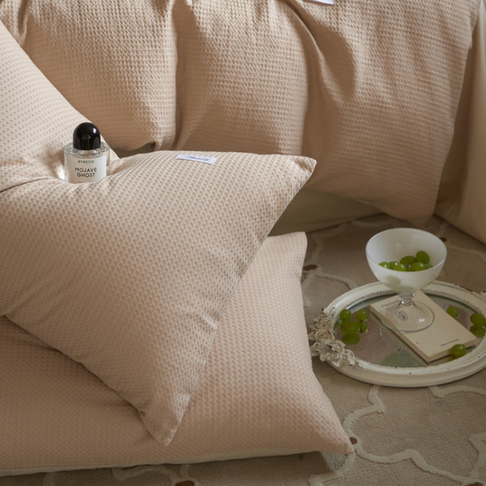 8color waffle logo tag bedlinen set