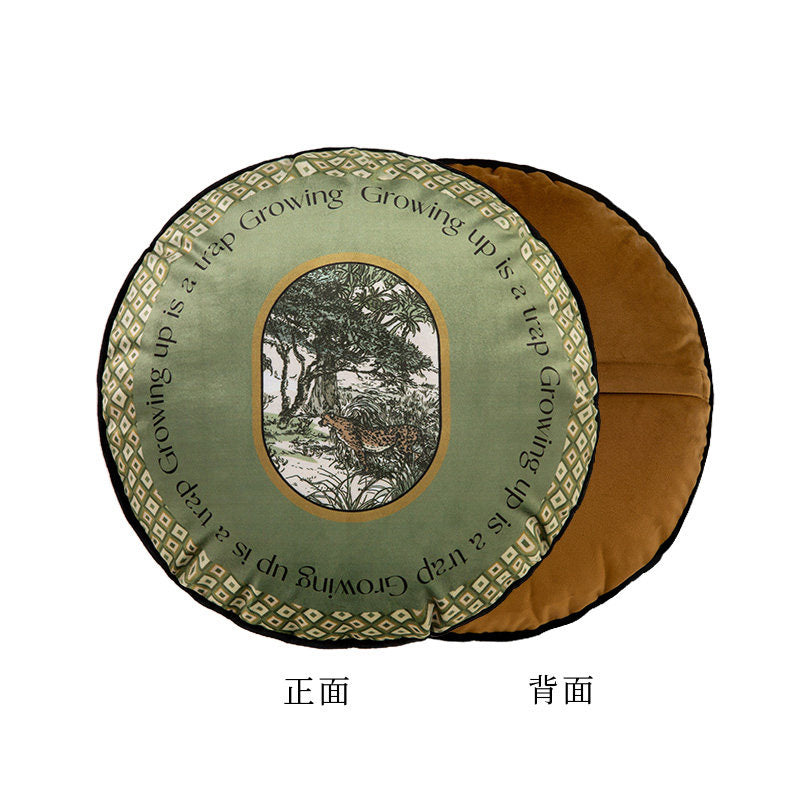 3design green persevere logo cushion