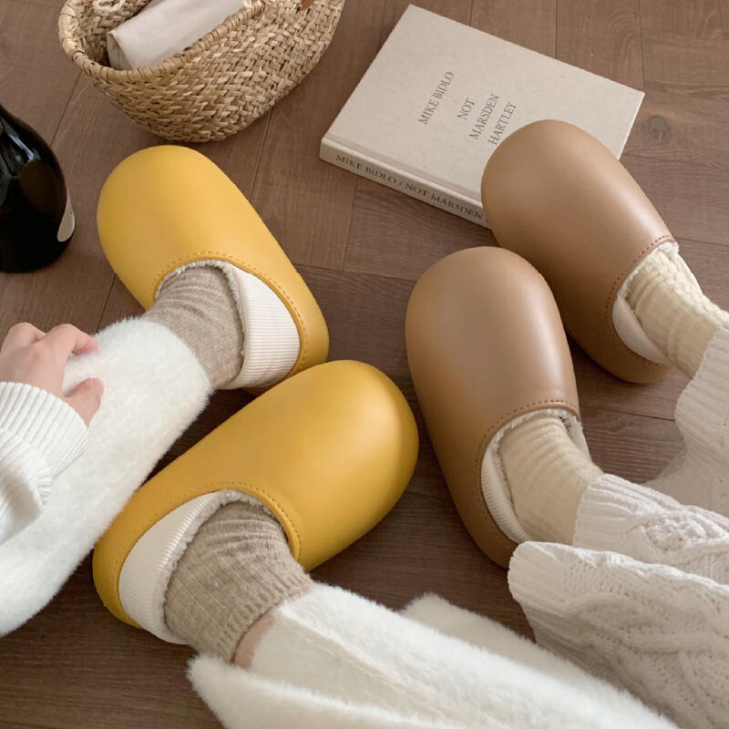 waterproof 2type fluffy roomshoes