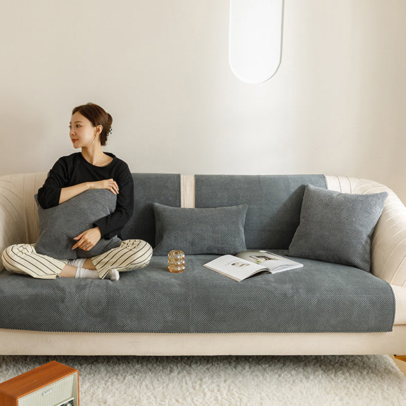 6color simple dot sofa cover