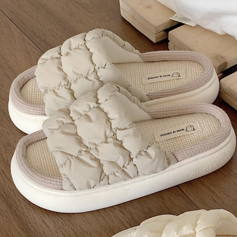 9color quilted down roomshoes