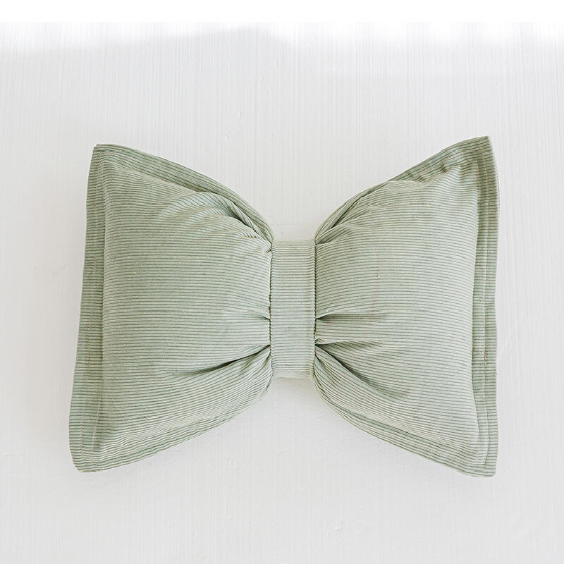 10color corduroy ribbon shape cushion