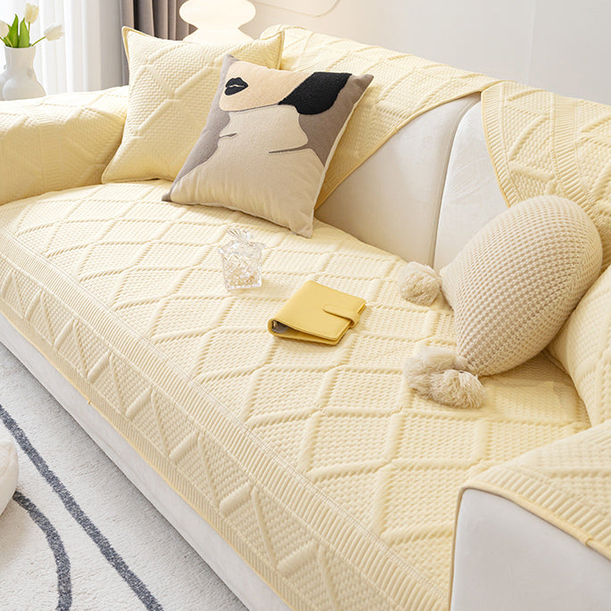 5color diamond stitch sofa cover