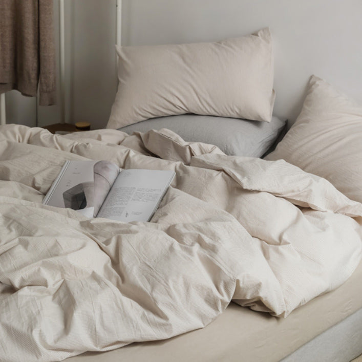 8color pale stripe bedlinen set