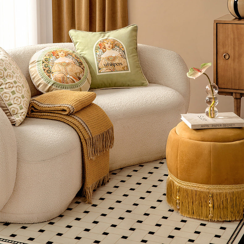 3design mucha whispers logo cushion