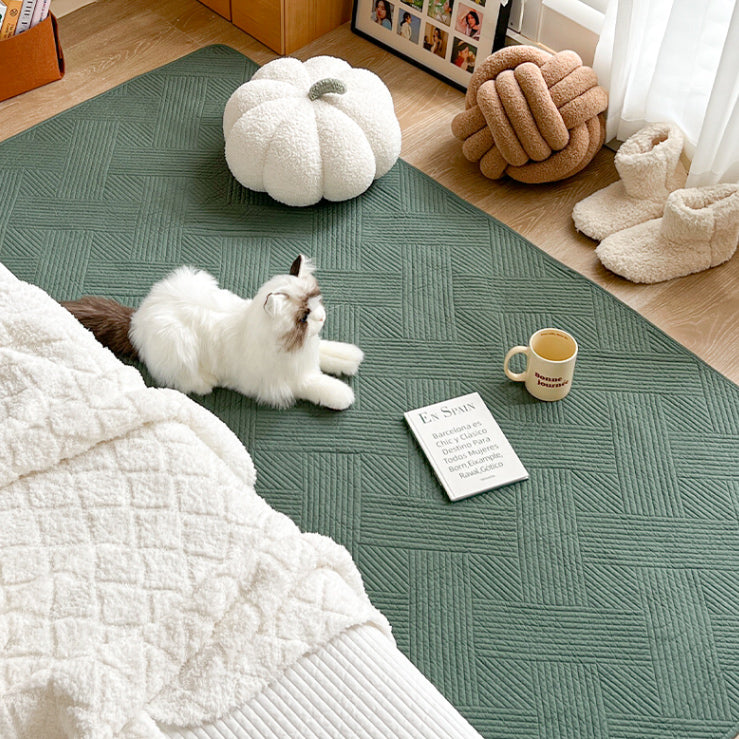 5color cross stitch floor mat