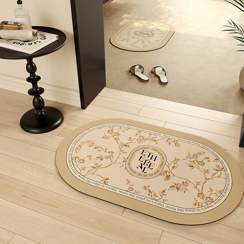south wood beige bath mat