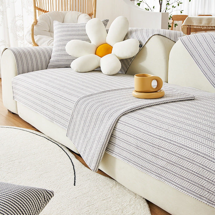 4color simple border sofa cover