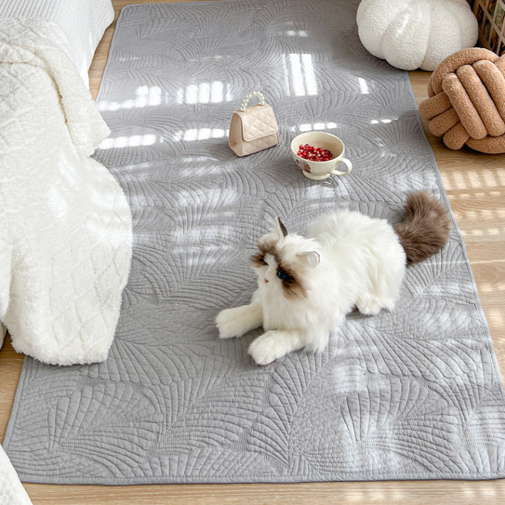 6color leaf stitch floor mat