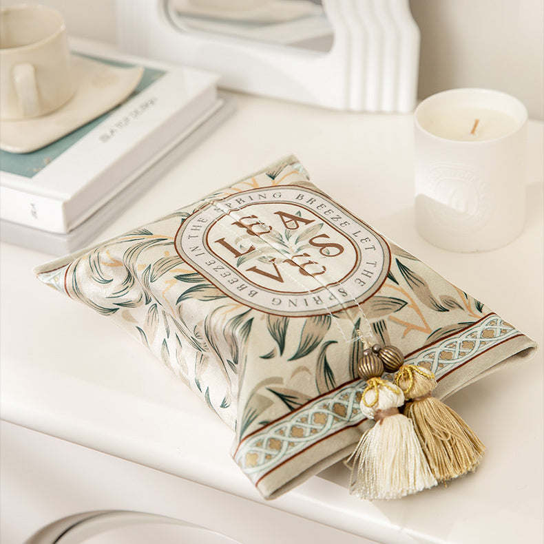 leaves art logo tissue case