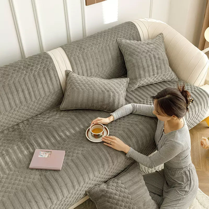 7color embossed pattern sofa cover