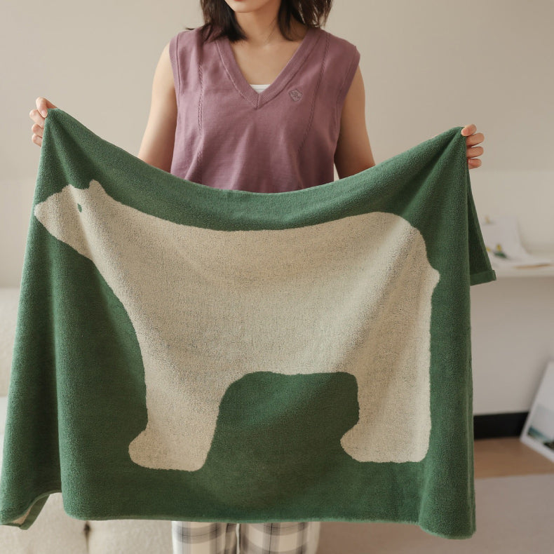 3color polar bear towel