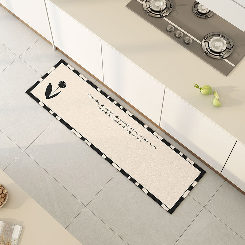 2color tulip waterproof kitchen mat