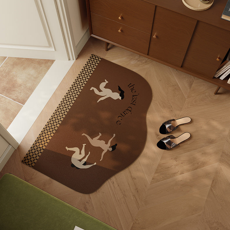 the last dance brown door mat
