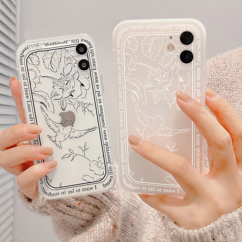 2color retro bird iPhonecase