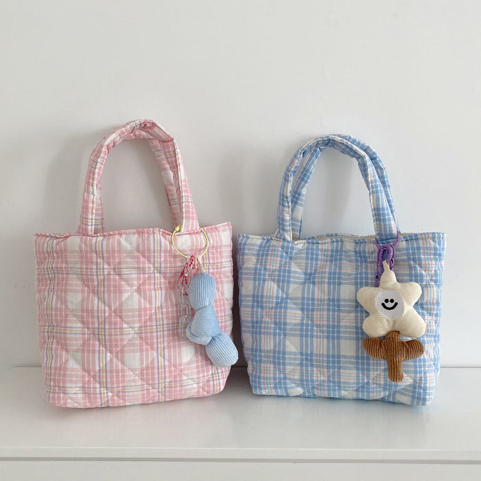 【即納】5color quilting check bag