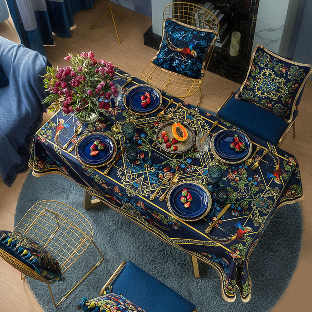 american pheasant square table cloth