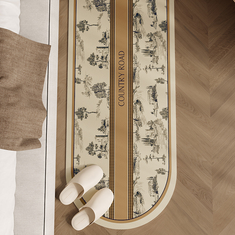 country road logo floor mat