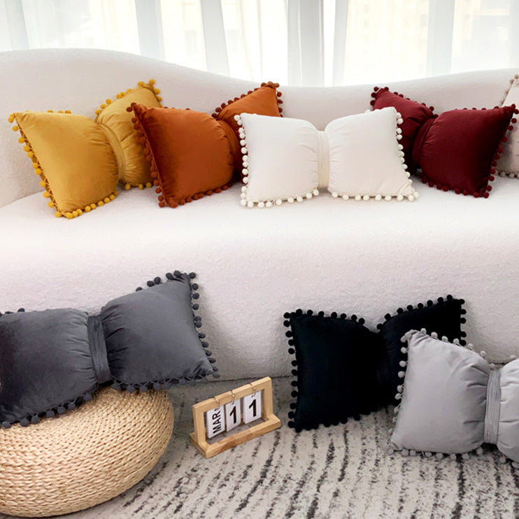 11color velvet ribbon cushion
