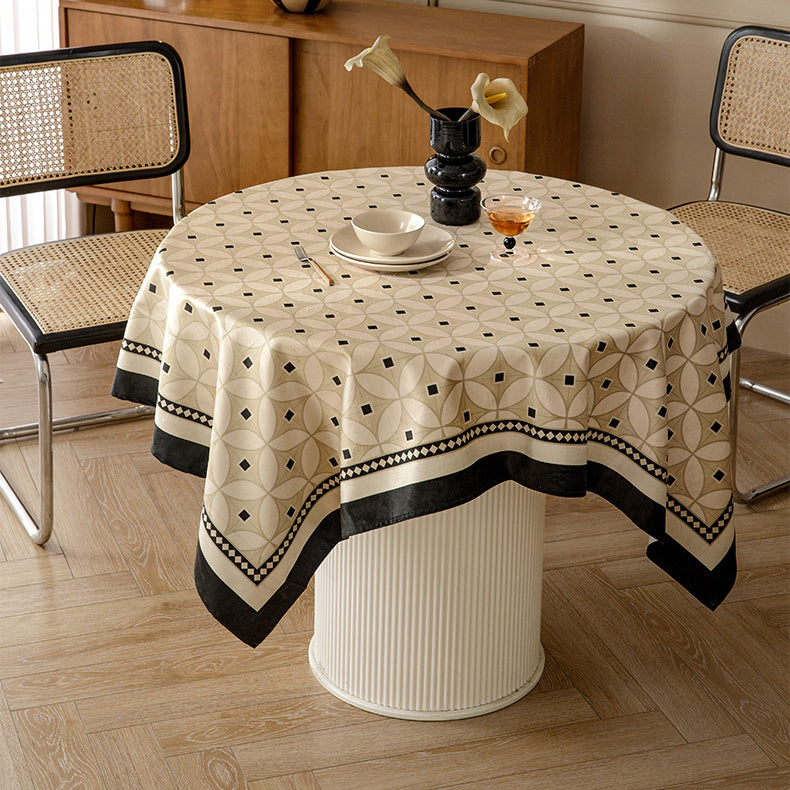 2design brown retro table cloth