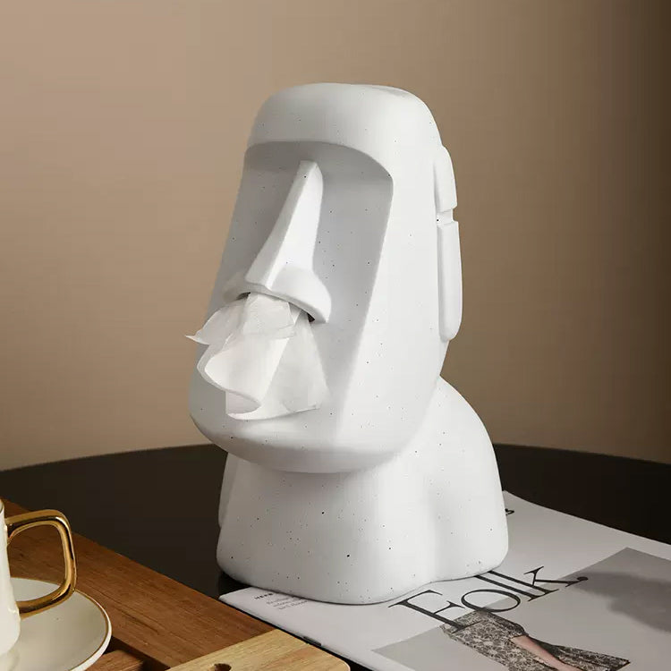 6color moai statue tissue case