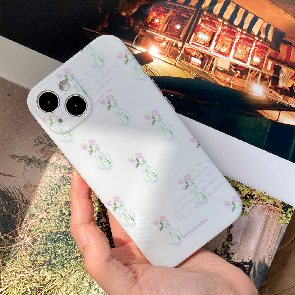 flower vase white iPhonecase
