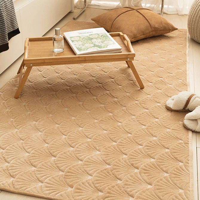 3color fan shape floor mat