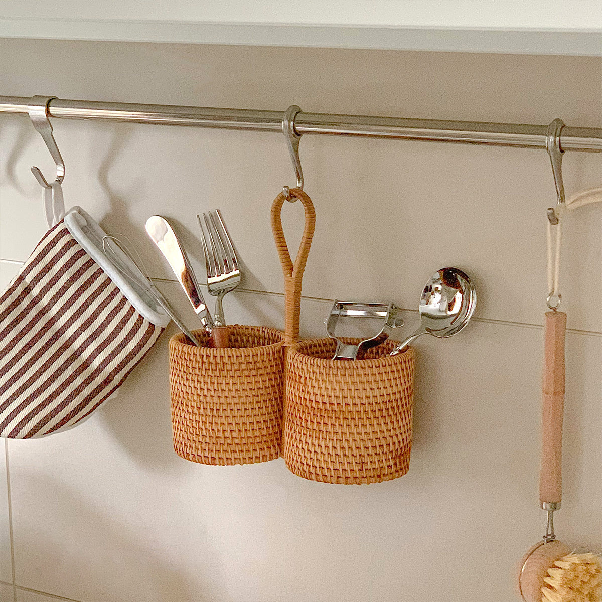 rattan handbag basket