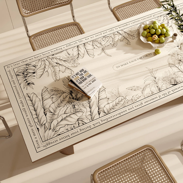 lucky logo luxury table mat