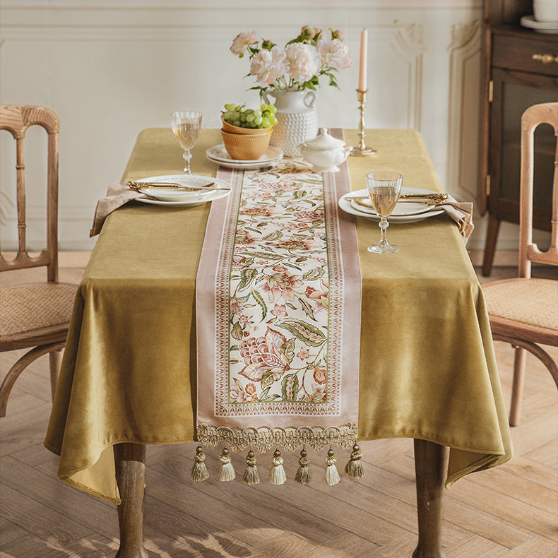 pink like a dream flower table runner