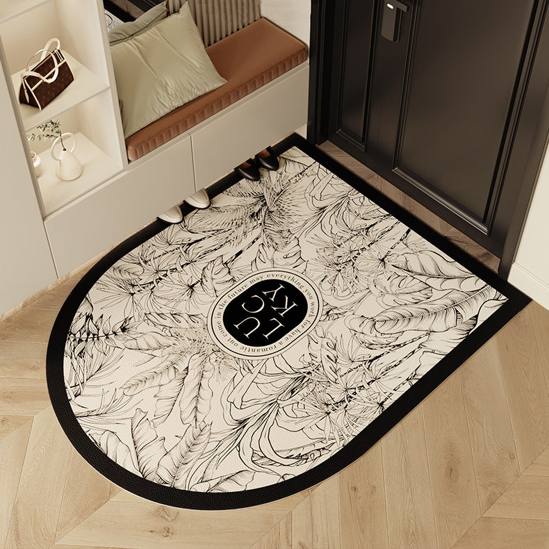 lucky logo luxury door mat