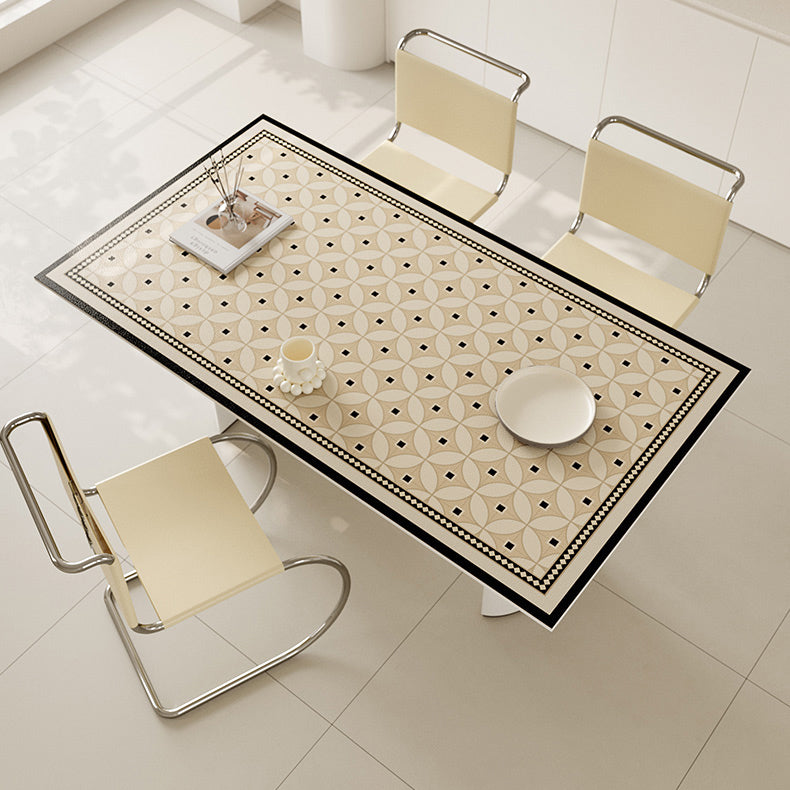 2design brown retro tile square table mat