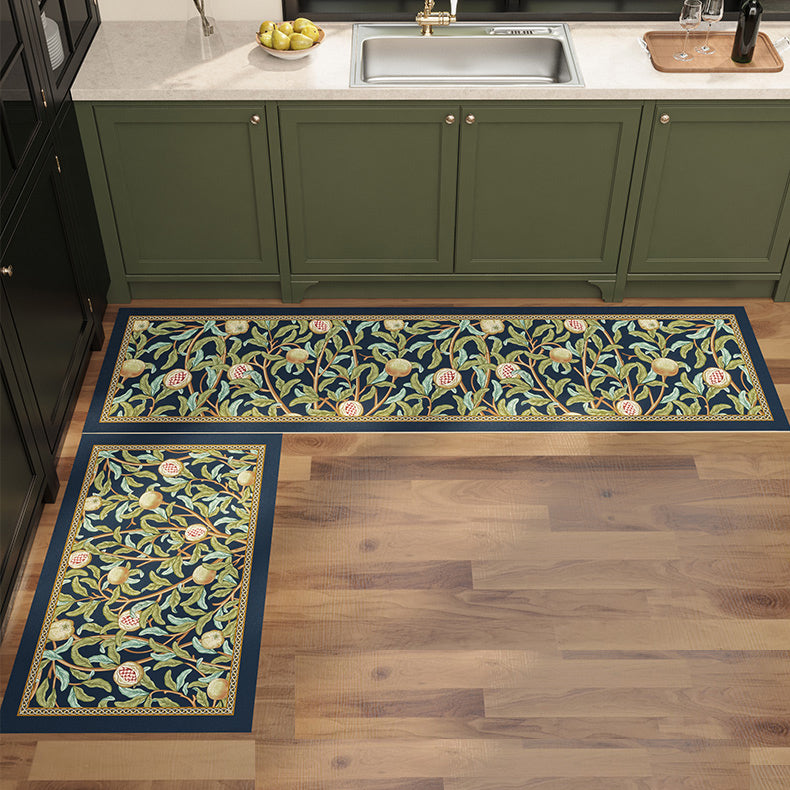 american retro pomegranate kitchen mat