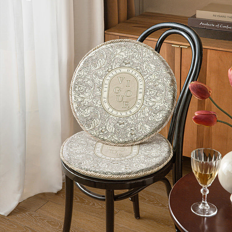 vigour luxury logo round cushion