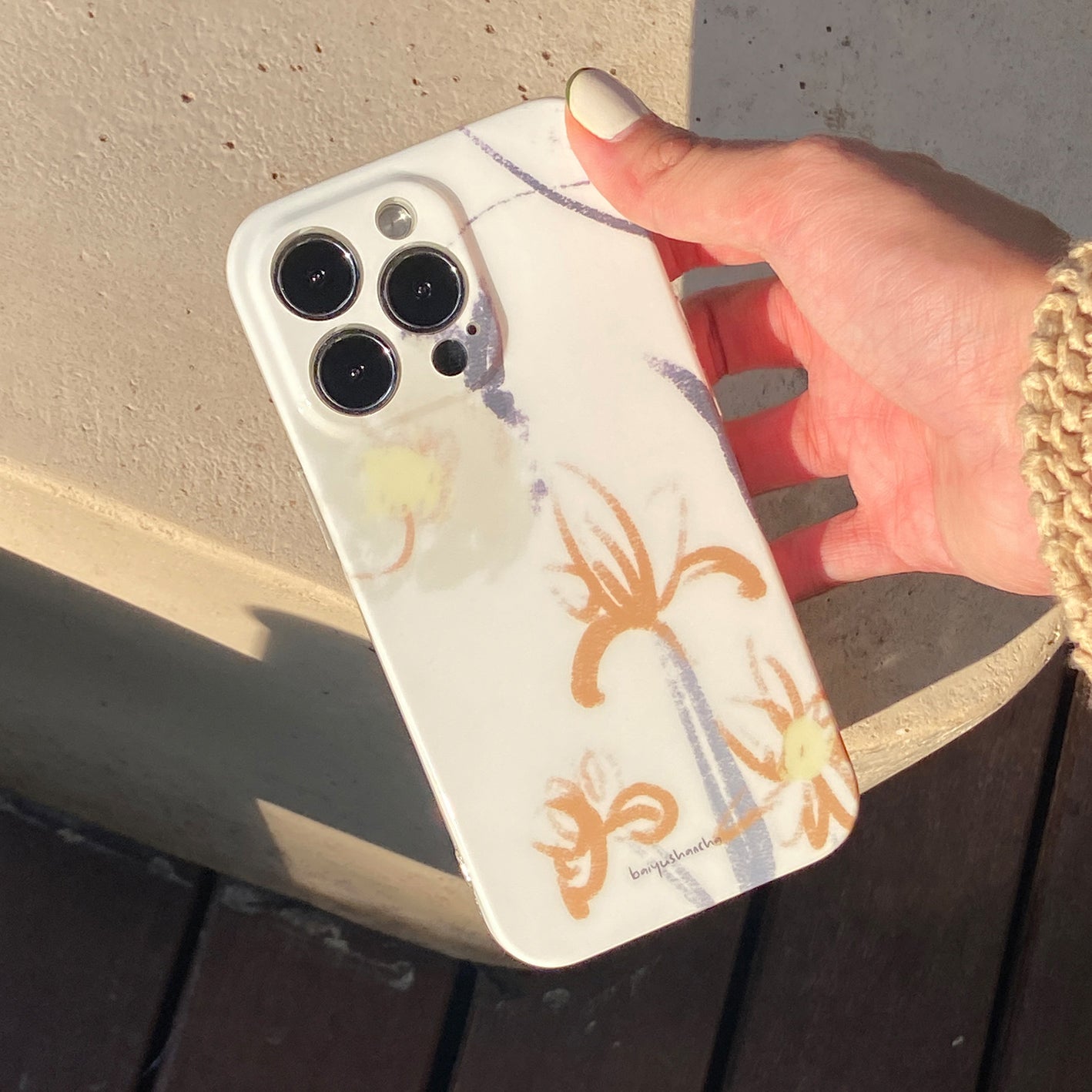 Japanese flower pattern iPhonecase