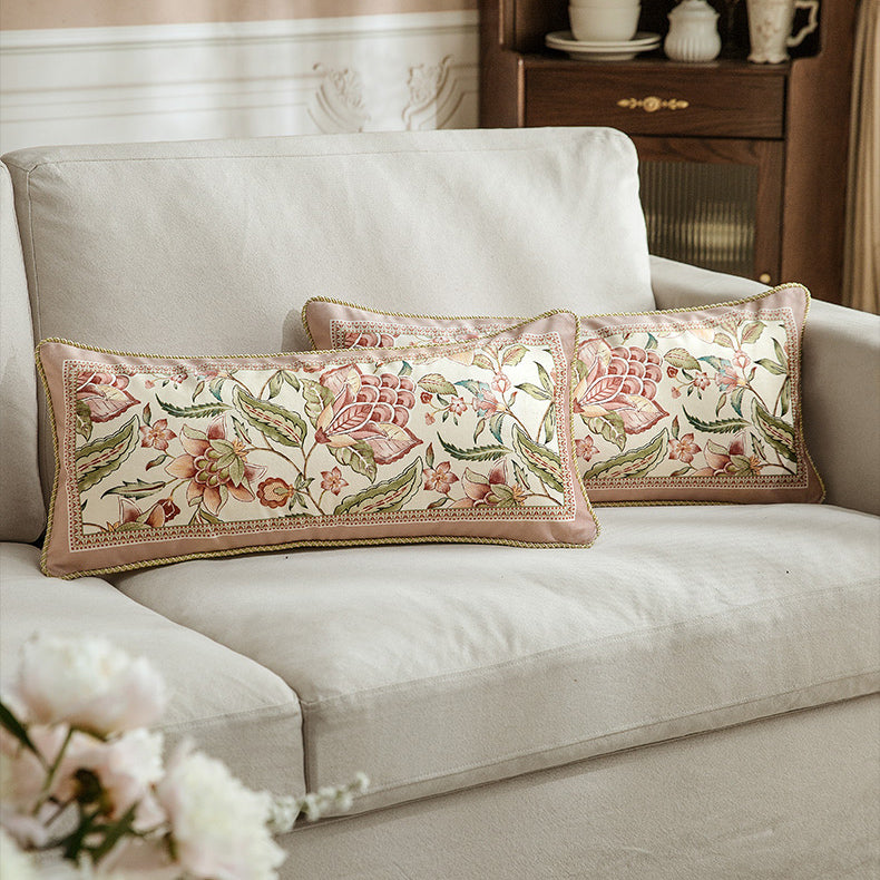 pink like a dream flower long cushion
