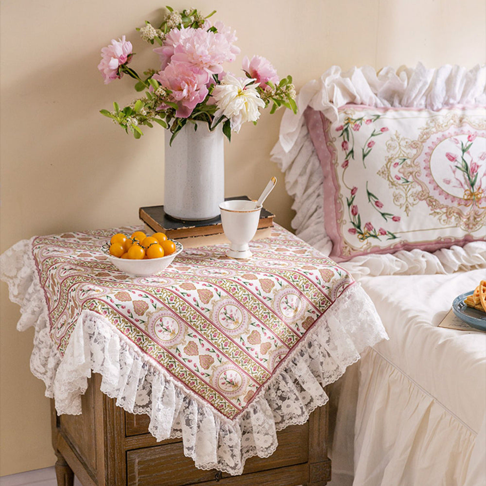 pink lovely tulip cover cloth