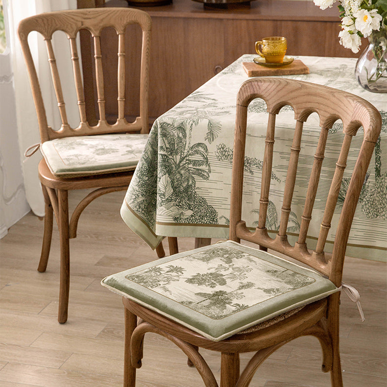 green safari round & square cushion