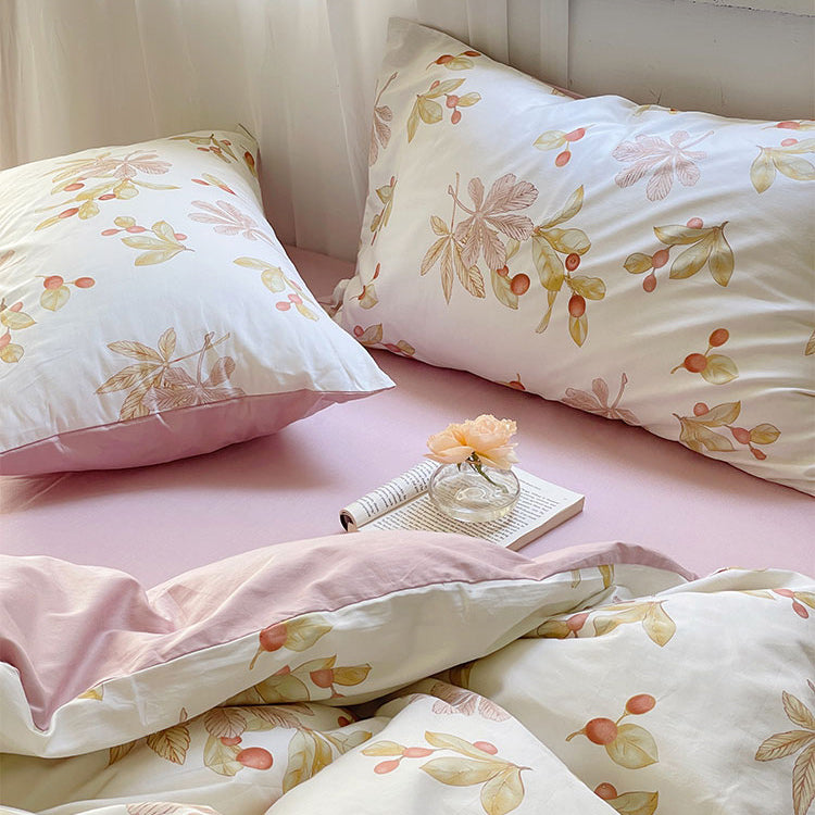 botanical retro bedlinen set