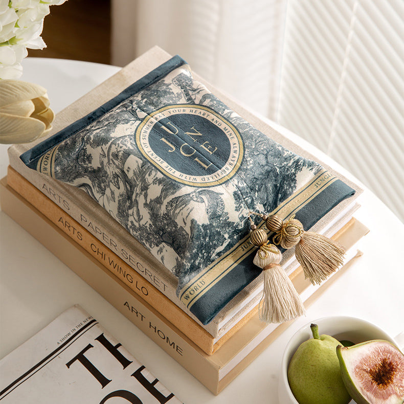 blue retro forest tissue case