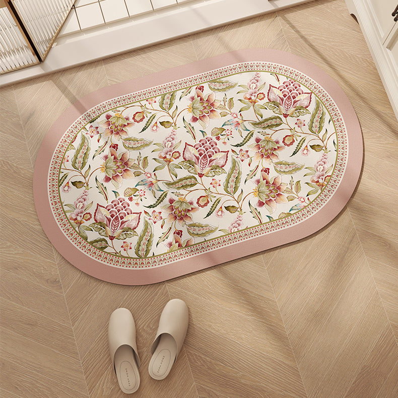 pink like a dream flower bath mat
